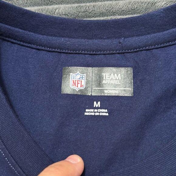 NFL Team Apparel Seattle Seahawks Navy Long Sleeve Shirt Women’s Size M NWT - Picture 3 of 8